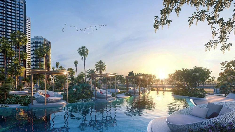 Phối cảnh hồ bơi Azurea The Privé