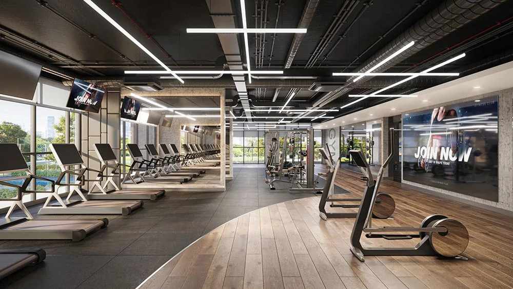 Phối cảnh phòng tập Grand Gym The Privé