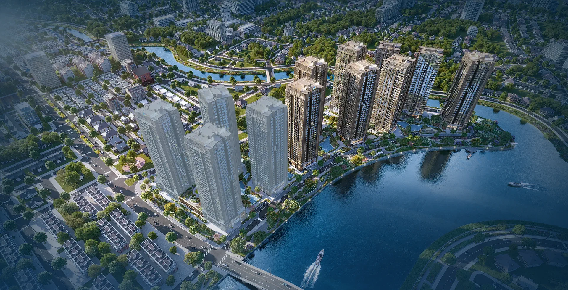 Phối cảnh tổng mặt bằng The Privé từ trên cao