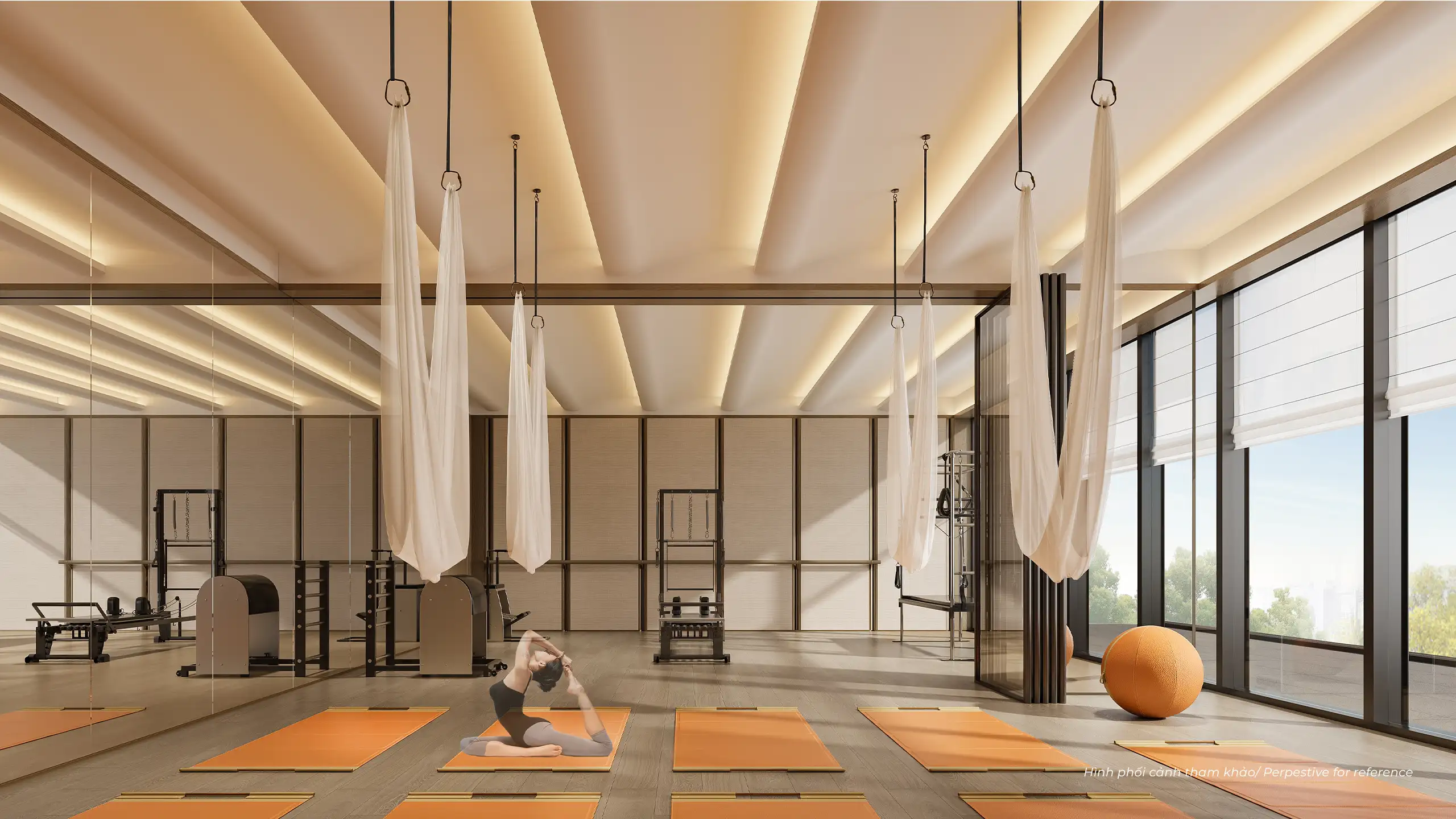 Phòng yoga và pilates tầng 3 tháp A tại dự án Triton Crown Phú Mỹ Hưng