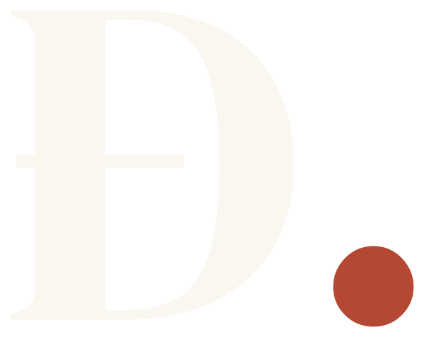 Logo Đ. màu sáng dùng trên di động — thương hiệu cá nhân Vũ Duy Đông