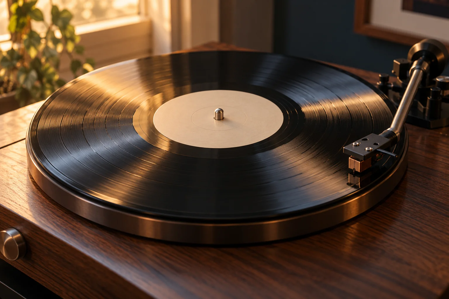 Đĩa nhạc trên máy phát nhạc vinyl